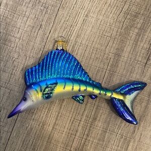 Colorful Fish Glitter Ornament